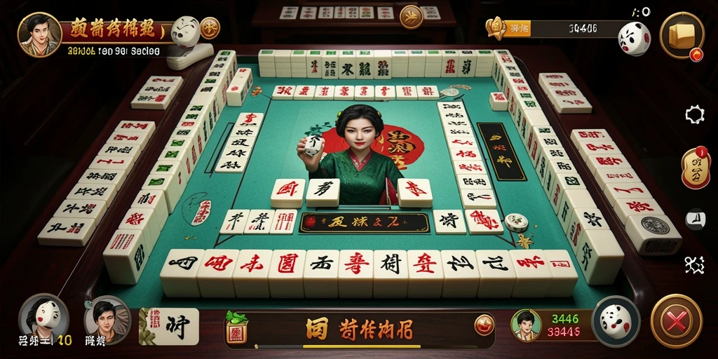 Gameplay seru dari permainan Mahjong 3446.