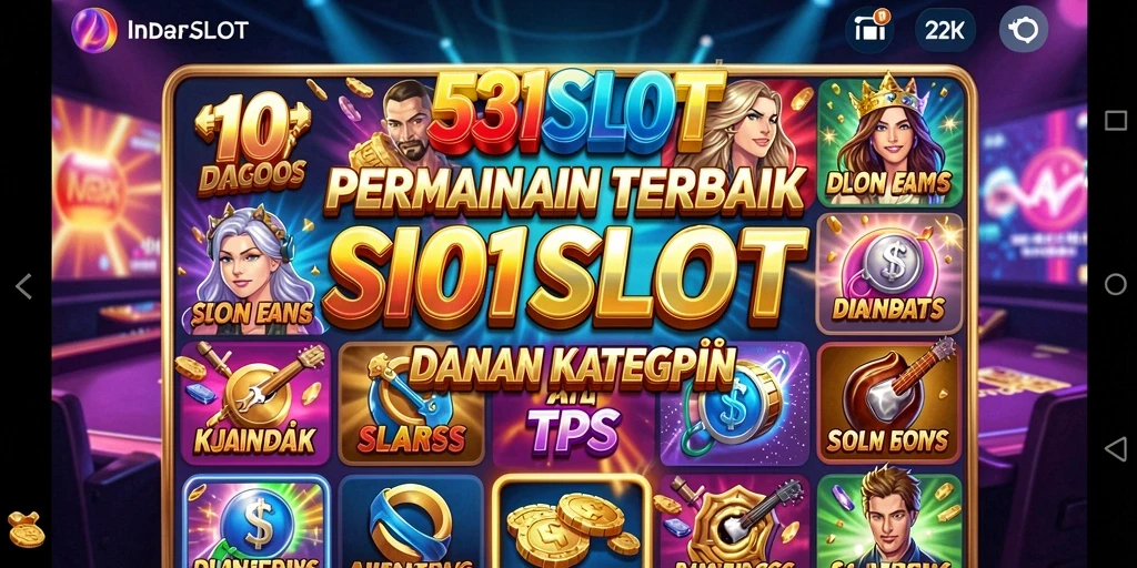 Screenshot gameplay 531SLOT yang menunjukkan putaran slot yang menegangkan.