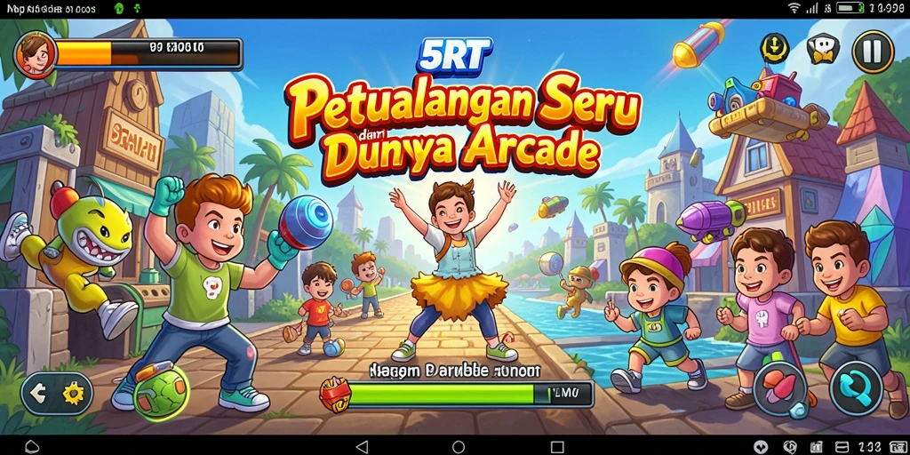 Screenshot gameplay <strong>5RT</strong> menampilkan aksi seru dalam dunia Arcade.