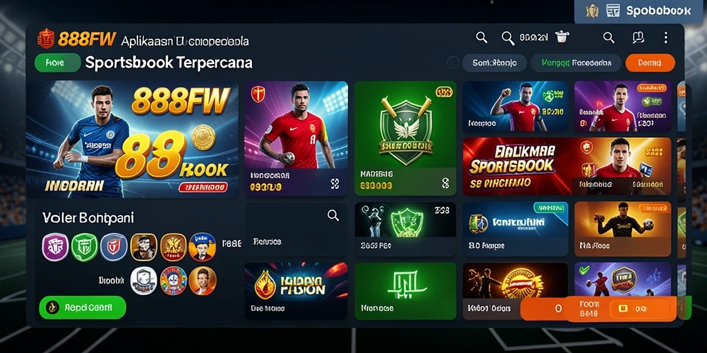 Screenshot 888FW menampilkan momen taruhan olahraga yang mendebarkan.