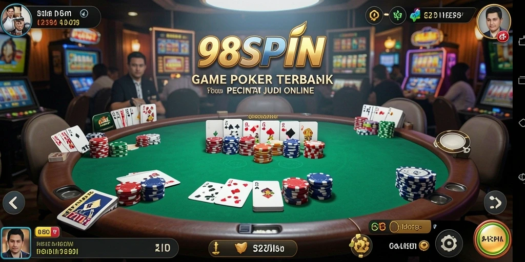 Tampilan permainan Poker yang seru dan menarik di 98SPIN.