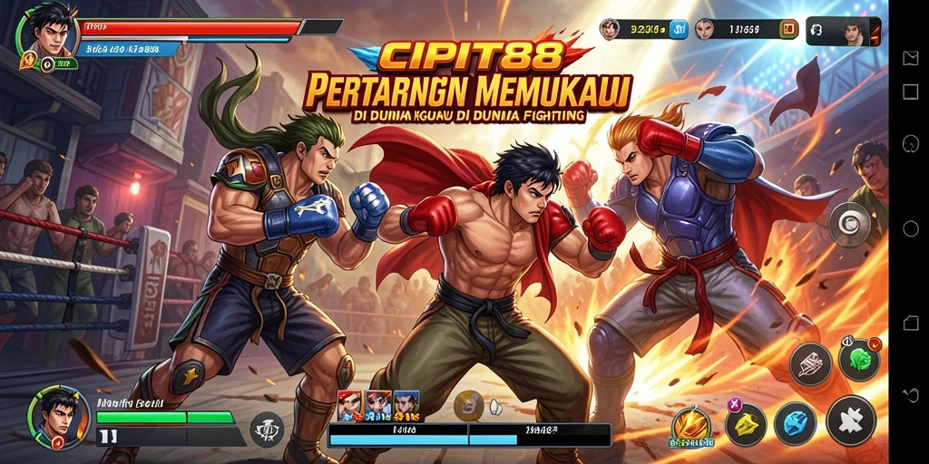Tampilan gameplay seru dari pertarungan epik di CIPIT88.