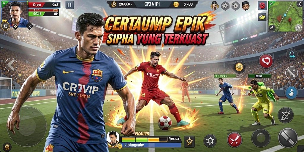 Tampilan gameplay CR7VIP yang mendebarkan dan penuh aksi.
