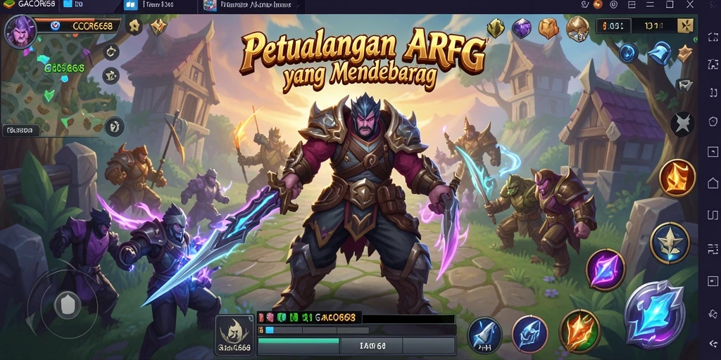 Tampilan menarik dari gameplay ARPG GACOR668 dengan aksi yang mendebarkan.