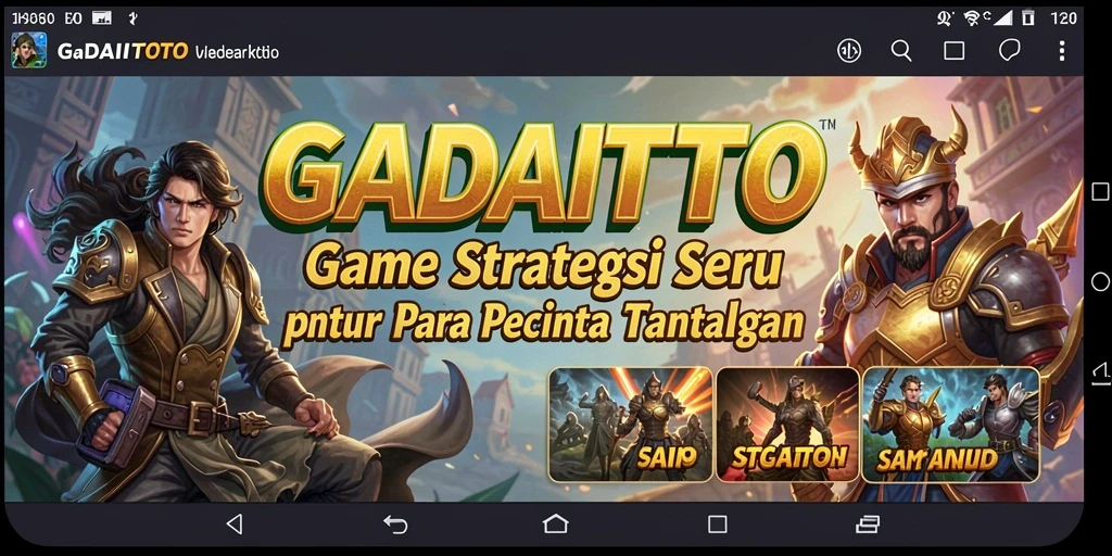 Menampilkan aksi seru dari gameplay GADAITOTO yang menegangkan.