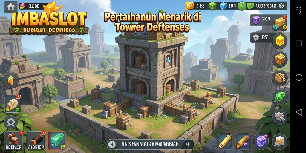 Gameplay seru dan menantang dalam IMBASLOT Tower Defense.