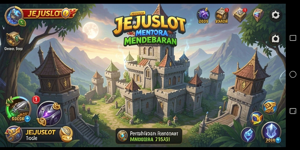 Gameplay <strong>JEJUSLOT</strong> yang menegangkan dalam pertahanan menara.
