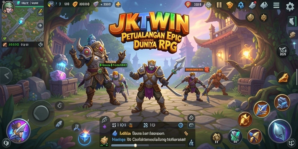 Tampilan menarik dari gameplay RPG JKTWIN yang mendebarkan.
