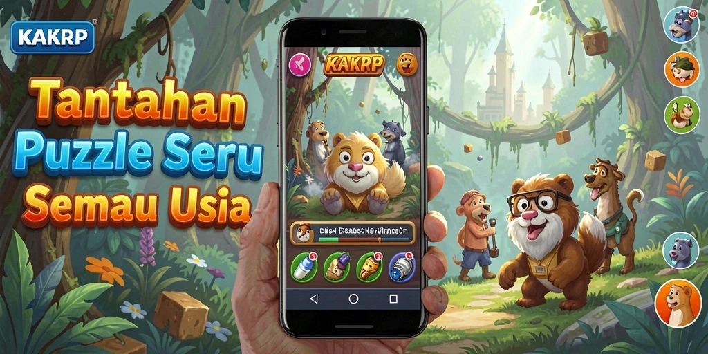 Tampilan gameplay seru KAKRP yang menantang.