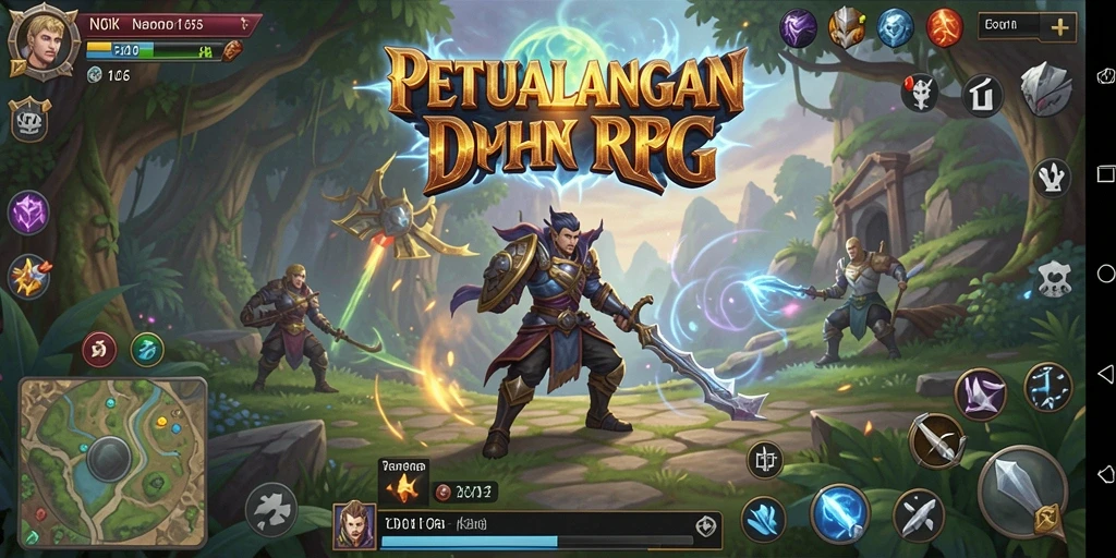 Screenshot dari gameplay N06 yang menegangkan dalam petualangan RPG.