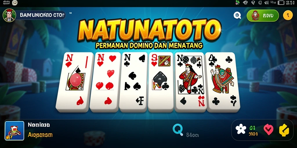 Tampilan gameplay NATUNATOTO yang penuh warna dan menarik.