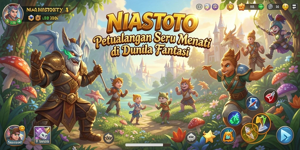 Tangkapan layar menampilkan aksi seru dalam dunia petualangan NIASTOTO.