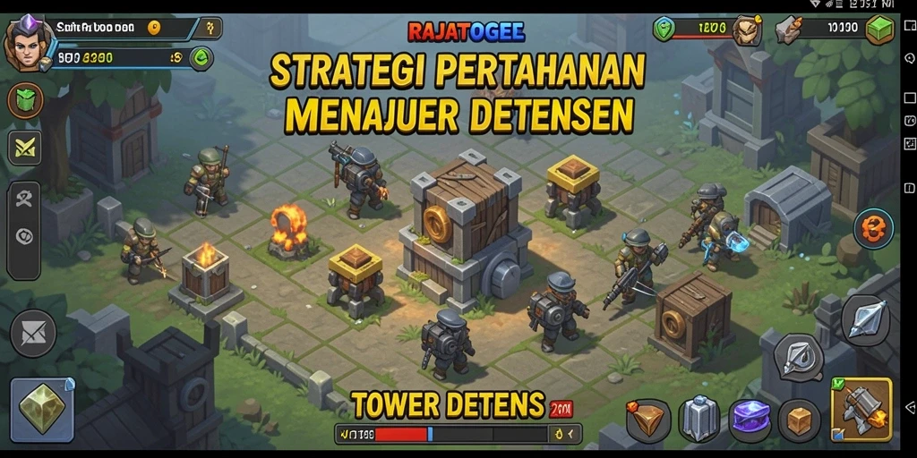 Gameplay menegangkan Tower Defense di RAJATOGEL terlihat menarik.