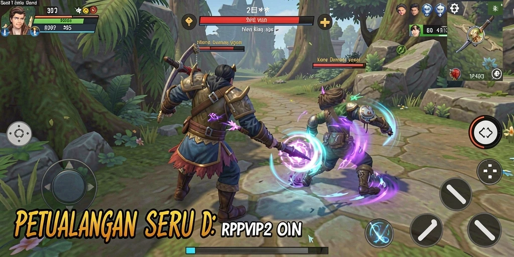 Gameplay RPVIP2 yang penuh petualangan dan tantangan.