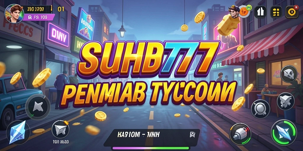 Tampilan gameplay SUHU777 dengan manajemen bisnis yang seru.