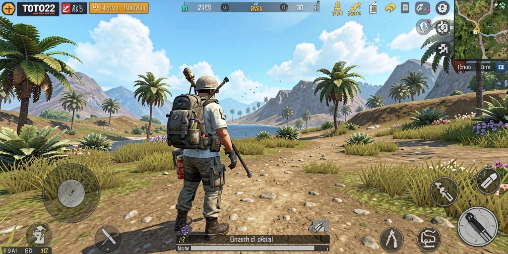 Tampilan gameplay Open World yang menakjubkan di TOTO22.