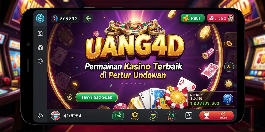 Screenshot gameplay UANG4D yang menampilkan suasana kasino yang mengasyikkan.