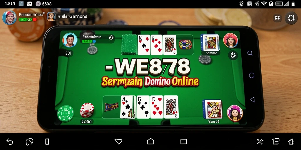 Tampilan gameplay seru dalam permainan Domino WE878.