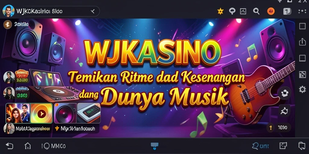 Tampilan menarik dari gameplay WJKASINO saat bermain musik.