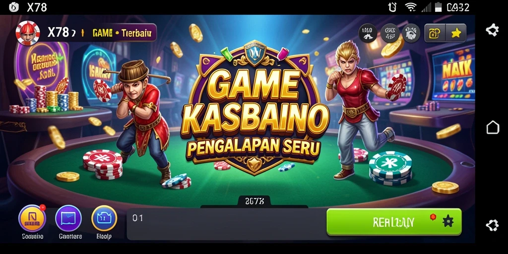 Gameplay seru X78 di dunia kasino virtual.