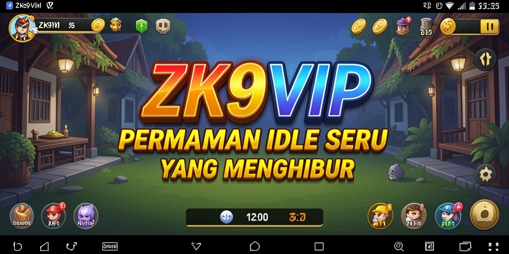 Tangkapan layar gameplay ZK9VIP yang menunjukkan elemen Idle yang menarik.